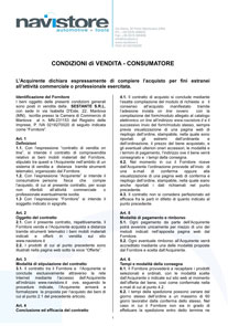 Termini e condizioni Consumatore 2014