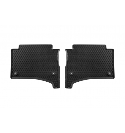 Tappeto in gomma nero, Posteriore, 2 pz - VW Touareg 7L (fissaggio bottone tondo)
