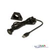 USB panel socket with cable